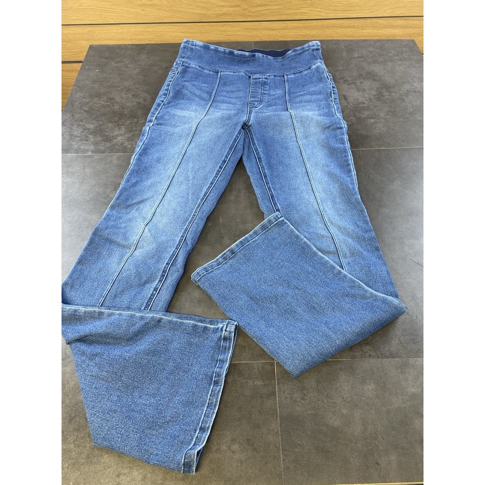 Diane Gilman Virtual Stretch High Waist Soft Pullon Bootcut Flare Jeans Med Tall